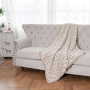 Luxurious Soft Micro Plush Leopard Blanket for Gifting