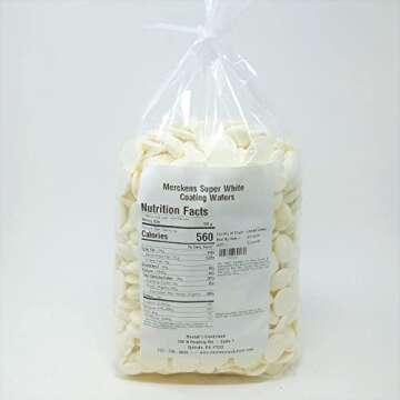Merckens Coating Wafers Melting Wafers Super White 5 pounds