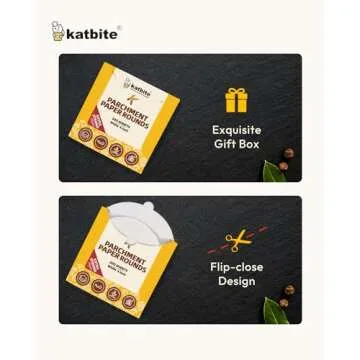 Katbite Heavy Duty Parchment Rounds for Baking and Cooking