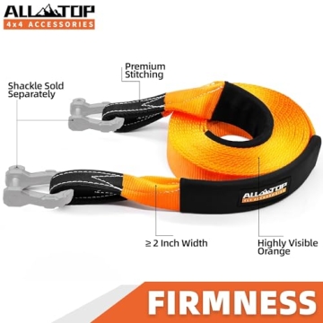 ALL-TOP Recovery Snatch Strap - 20ft, 35000Lbs Heavy Duty