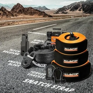ALL-TOP Recovery Snatch Strap - 20ft, 35000Lbs Heavy Duty