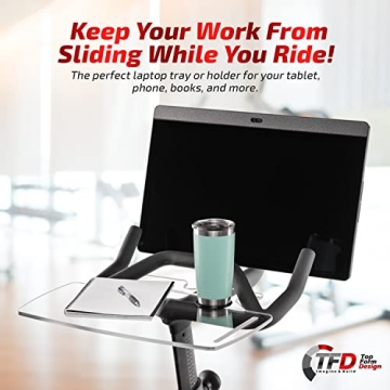 Peloton Bike+ Laptop Desk Tray Holder - Premium Acrylic Made in USA