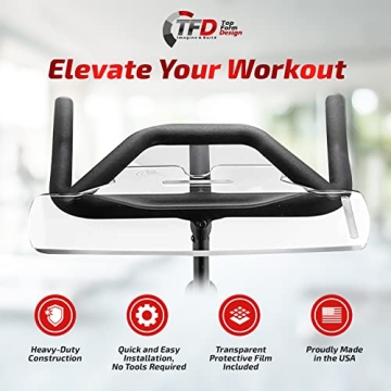 Peloton Bike+ Laptop Desk Tray Holder - Premium Acrylic Made in USA