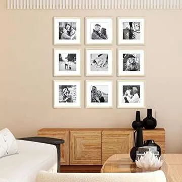 ArtbyHannah 12x12 Square Gallery Frame Set - 9 Pack