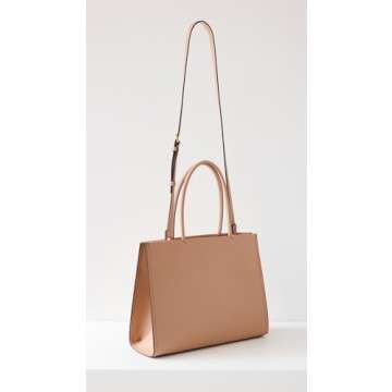 Tory Burch Women's Small Ella Bio Tote, Light Sand, Tan, One Size