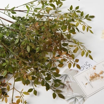 Stunning Hoppwodd Faux Nandina Greenery Stems for Home