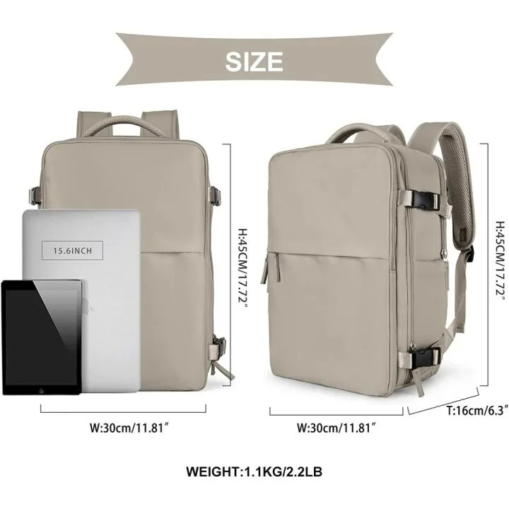 Coowoz Waterproof Travel Backpack for College and Hiking