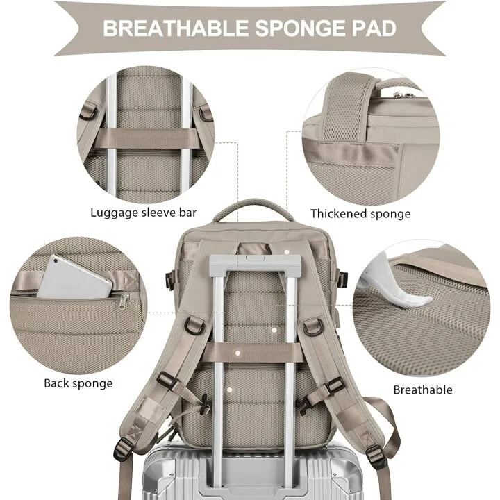 Coowoz Waterproof Travel Backpack for College and Hiking