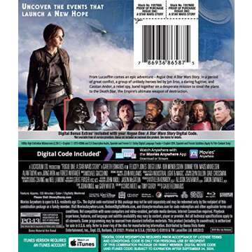 Rogue One: A Star Wars Story Blu-ray for Movie Lovers