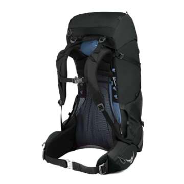 Osprey Rook 50L Men's Backpacking Backpack, Black