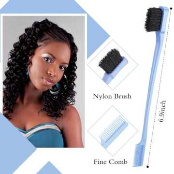 Geiserailie Slick Back Hair Brush Set - Stylish & Functional Hair Care Tools