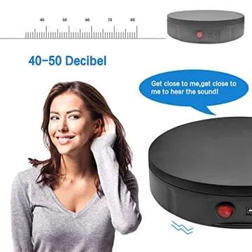 ZLMONDEE 220LB Motorized Rotating Display Stand Remote Control, 360 Degree Electric Rotating Turntable for Photography Products Display or Cake Display, Jewelry, 3D Models (Black)