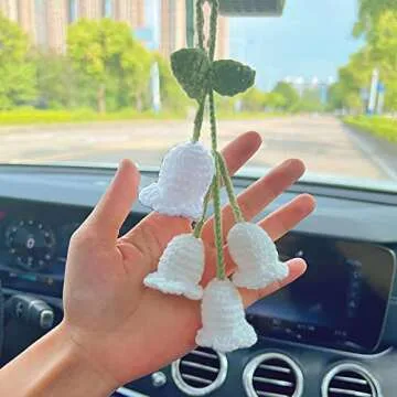Cute and Handmade Rear View Mirror Pendant for Car Decor