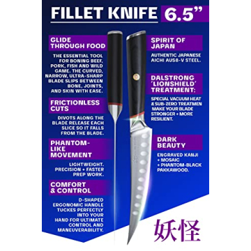 Dalstrong 6.5" Fillet Knife - Phantom Series - Japanese Steel