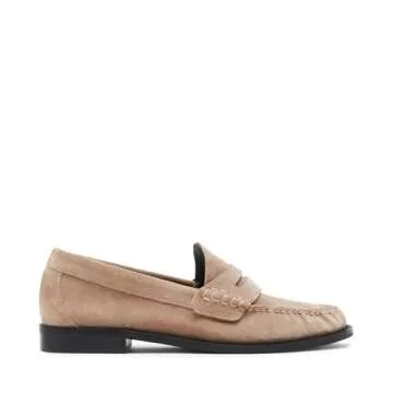 Steve Madden Women's Kingston Loafer in Taupe Suede for Stylish Comfort