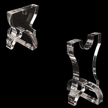 KAFENDA Knife Display Stand Acrylic Knife Holder Collector Knives Extendable blade holder Rustic Cab...