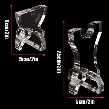 KAFENDA Knife Display Stand Acrylic Knife Holder Collector Knives Extendable blade holder Rustic Cabin Home Decor (1 Set)