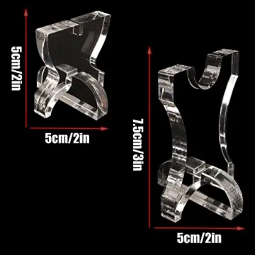 KAFENDA Knife Display Stand Acrylic Knife Holder Collector Knives Extendable blade holder Rustic Cabin Home Decor (1 Set)