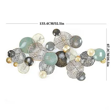 KILELI 3D Metal Wall Art for Elegant Home Decor