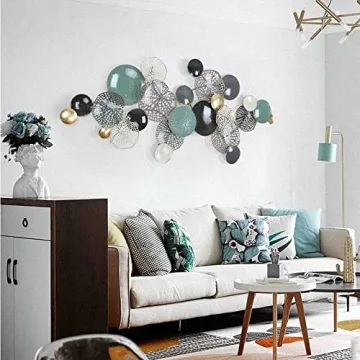 KILELI 3D Metal Wall Art for Elegant Home Decor