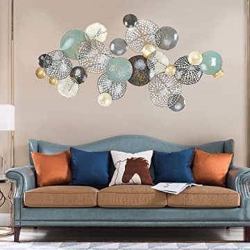 KILELI 3D Metal Wall Art for Elegant Home Decor