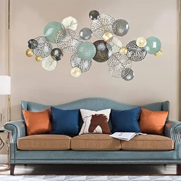 KILELI 3D Metal Wall Art for Elegant Home Decor