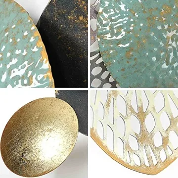 KILELI 3D Metal Wall Art for Elegant Home Decor