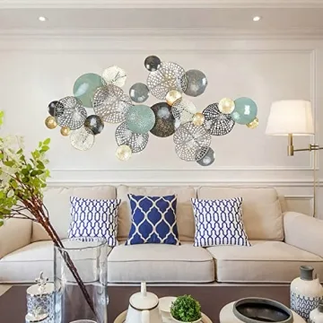 KILELI 3D Metal Wall Art for Elegant Home Decor
