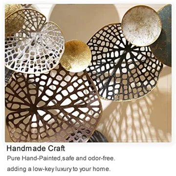 KILELI 3D Metal Wall Art for Elegant Home Decor