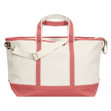 Tag&Crew Solid Boat Weekender Multipocket Carry-on Heavy Canvas Unisex Duffle Bag with Detachable Ad...