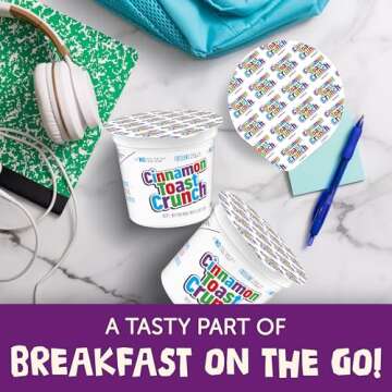 Cinnamon Toast Crunch Cereal Cup, Sweet Crunchy Snack