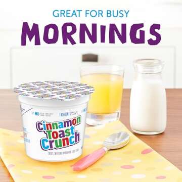 Cinnamon Toast Crunch Cereal Cup, Sweet Crunchy Snack