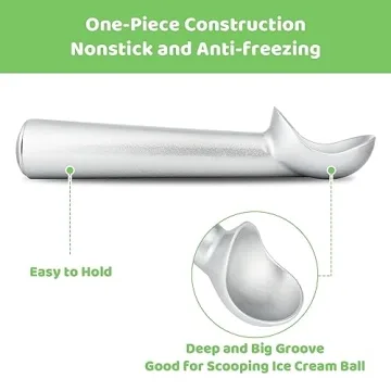 Ice Cream Scoop, 7" Nonstick Durable Scooper for Desserts