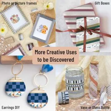 Charming 44 Rolls Washi Tape Set for Crafting and Scrapbooking