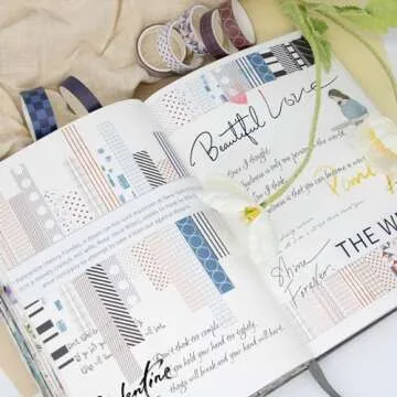 Charming 44 Rolls Washi Tape Set for Crafting and Scrapbooking