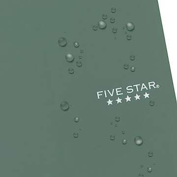 Five Star Personal Spiral Notebook, 1 Subject, College Ruled Paper, 7" x 4-3/8", Small Size, 100 Sheets, Seaglass Green (450022CH1)