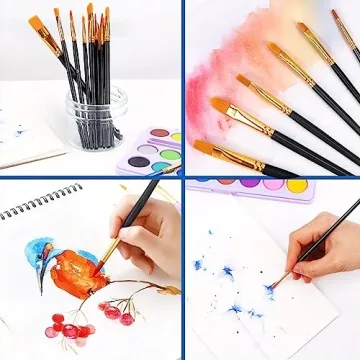 AROIC Acrylic Paint Brush Set 20 Nylon Hair Brushes