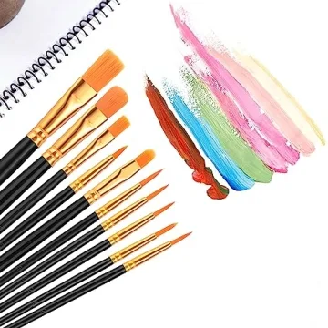AROIC Acrylic Paint Brush Set 20 Nylon Hair Brushes