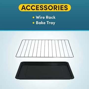 Vintage 50’s Retro Countertop Toaster Oven - 1500W Power