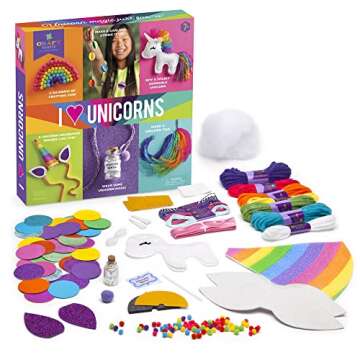 Craft-tastic — DIY Arts & Craft — I Love Unicorns Kit — 6 Amazing Unicorn-Inspired Projects! ?...