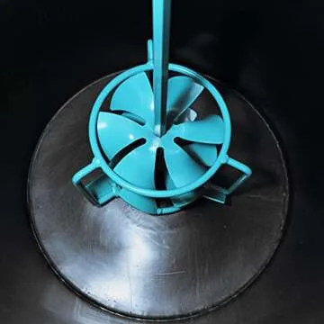 COLLOMIX Portable Mixer - 15 Gallon Capacity Leveling Compound Mixing Unit with VLX Turbomixing Paddle & HEXAFIX connection - LevMix65