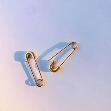 Trendy Punk Safety Pin Cartilage Earrings for Women