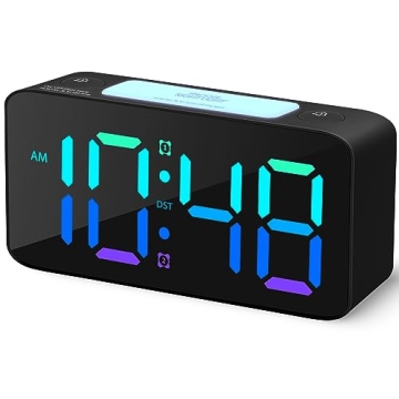 Super Loud Alarm Clock with RGB Night Light