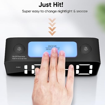 Super Loud Alarm Clock with RGB Night Light