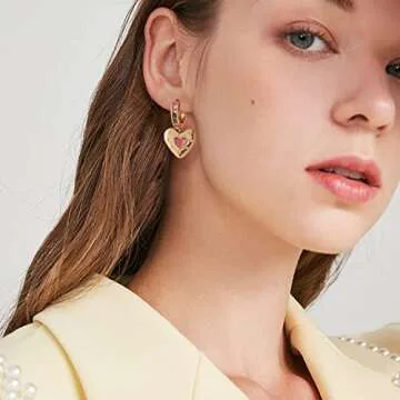 Ornaland Dangle Hoop Earrings for Women Gift Jewelry