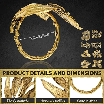 Elegant Herb-Themed Napkin Rings Set for Perfect Tables