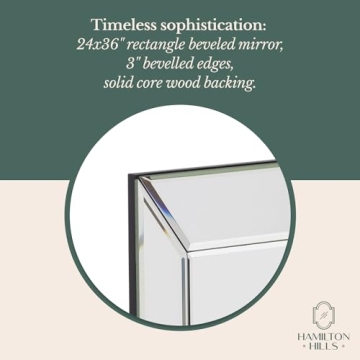 Elegant Hamilton Hills Beveled Wall Mirror for Any Room
