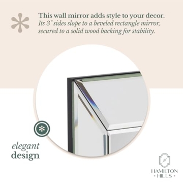Elegant Hamilton Hills Beveled Wall Mirror for Any Room