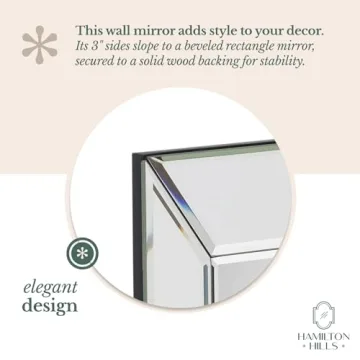 Elegant Hamilton Hills Beveled Wall Mirror for Any Room