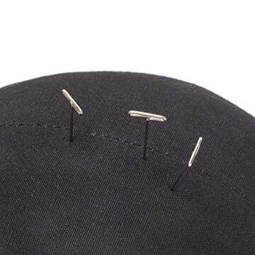 GEX 20"-24" Canvas Cork Wig Block Mannequin Head for Wig Making Drying Styling Display with Table C Clamp Stand Holder (Black 22")